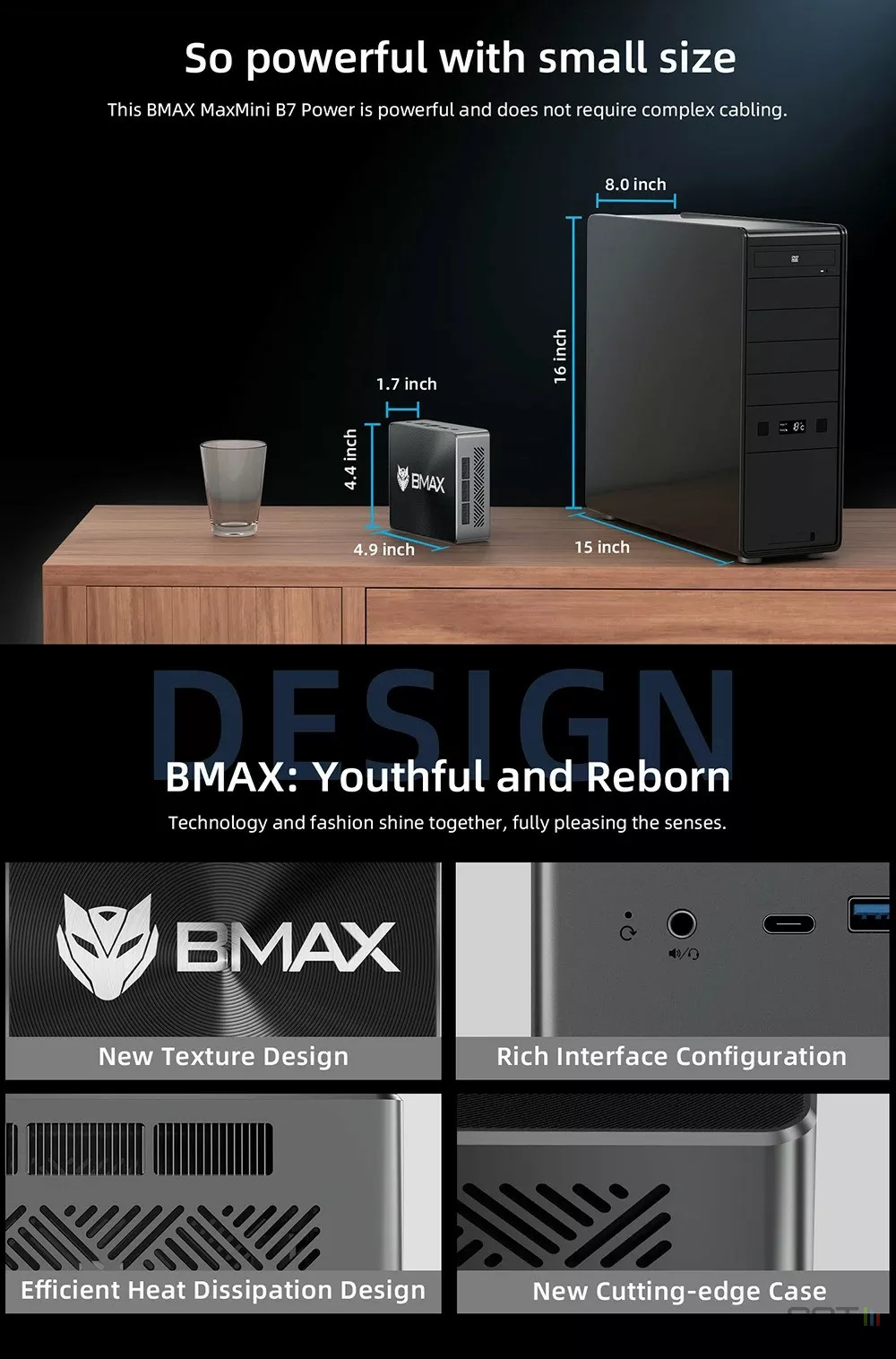 Le surpuissant mini PC BMAX B7 Core i7, 16Go RAM, 1To SSD à 320 €, mais  aussi GK3 Plus à partir de 120 €