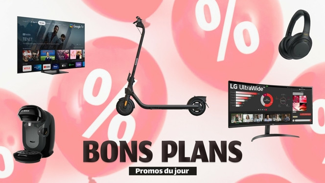 Bons Plans - Trottinette électrique - TV QLED TCL - Casque sans fil Sony