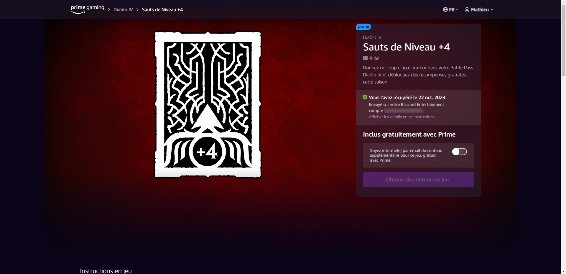 boost Diablo 4 prime gaming
