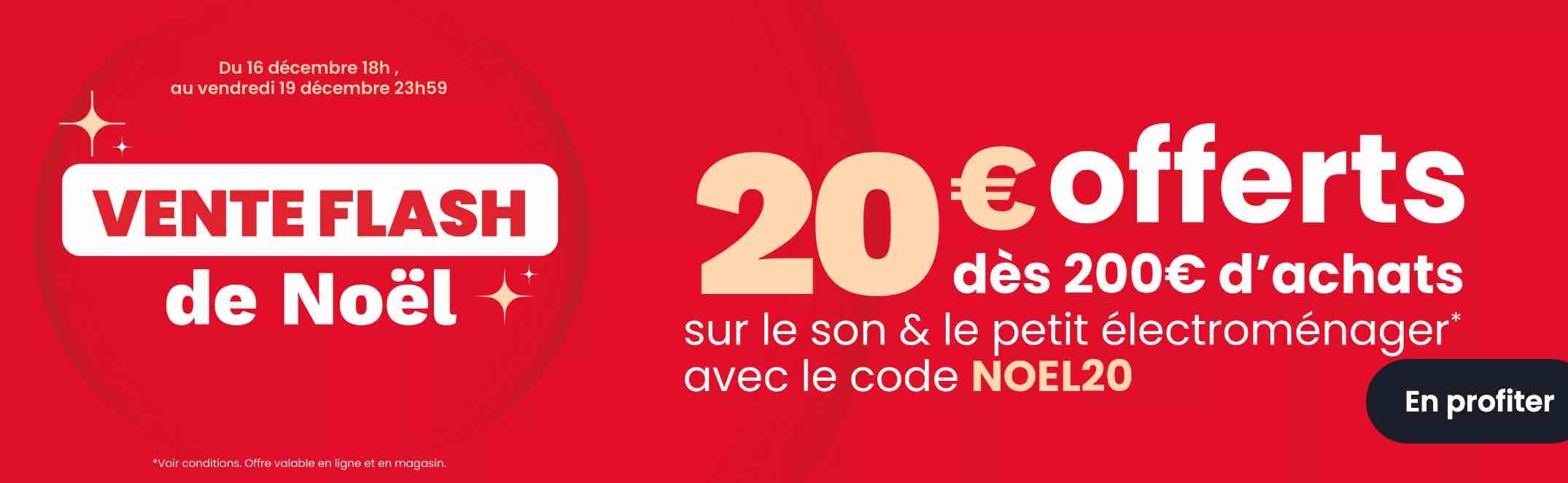 Boulanger - promos son et petit e?lectrome?nager