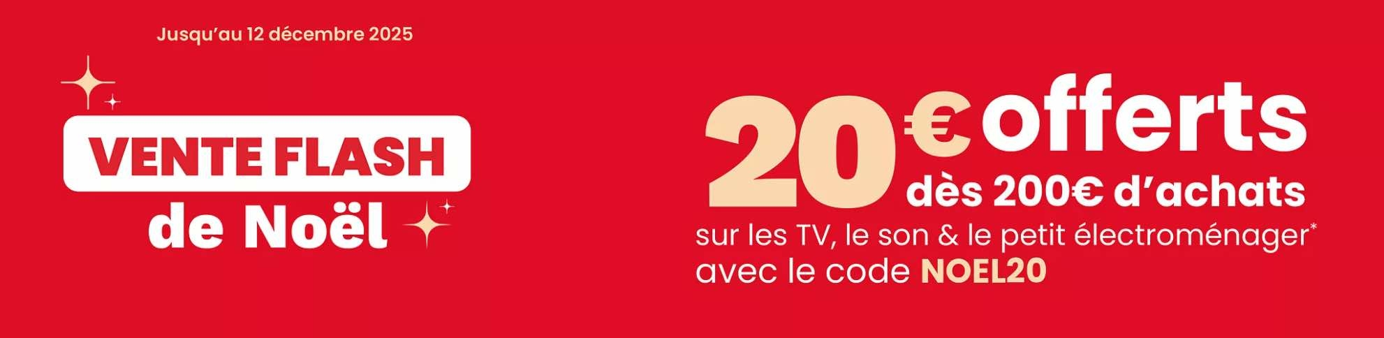 Boulanger vente flash Noe?l