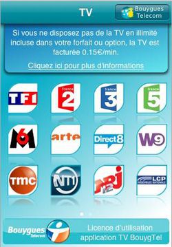 Bouygues Telecom TV iPhone