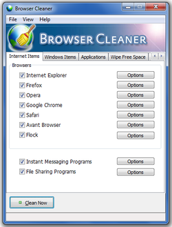 Browser Cleaner screen2