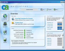 CA Anti-Virus 2009 screen 2