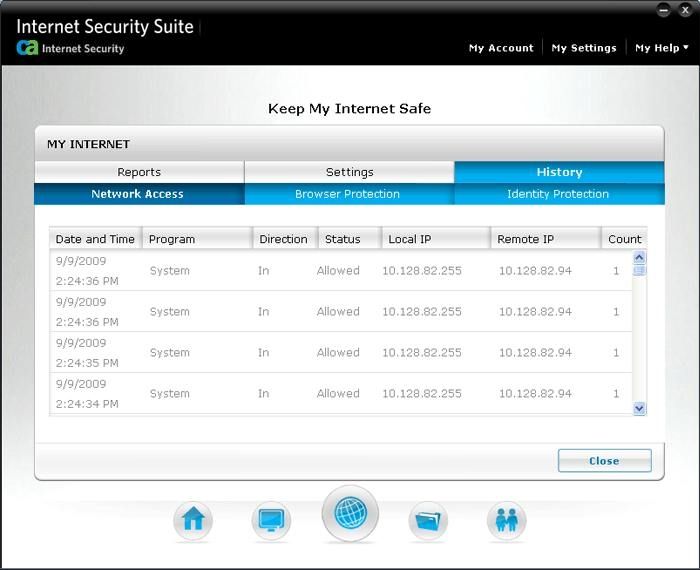 CA Internet Security Suite Plus v7 screen 3