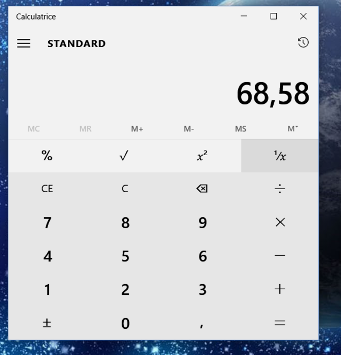 Calculatrice Windows 10 (1)
