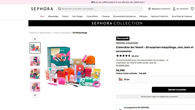 Calendrier avent Sephora