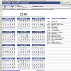 Modèle de Calendrier Excel annuel 2011 : le nouveau calendrier au moyen d'un calendrier perpétuel