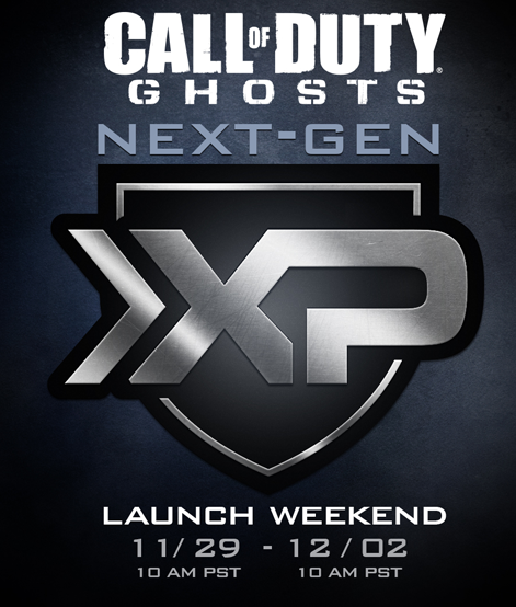 Call of Duty Ghosts - week-end double XP