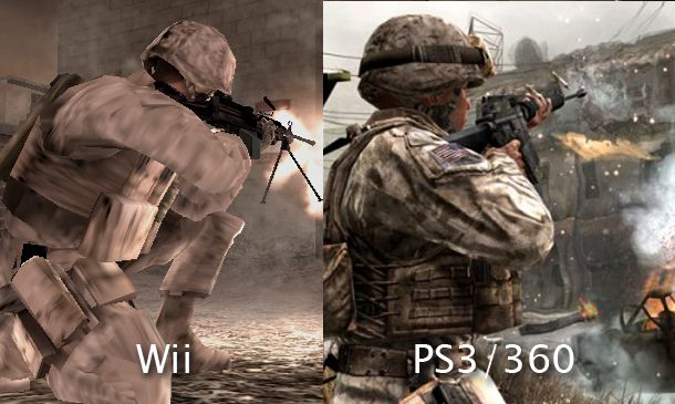 Call of Duty : Modern Warfare Reflex - comparatif 1