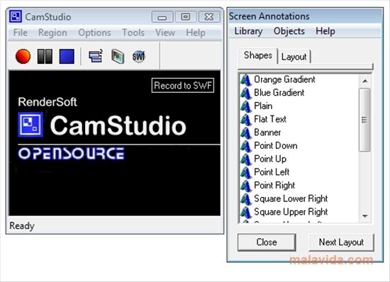 CamStudio screen1