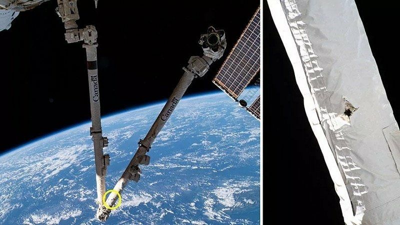 Canadarm2 débris
