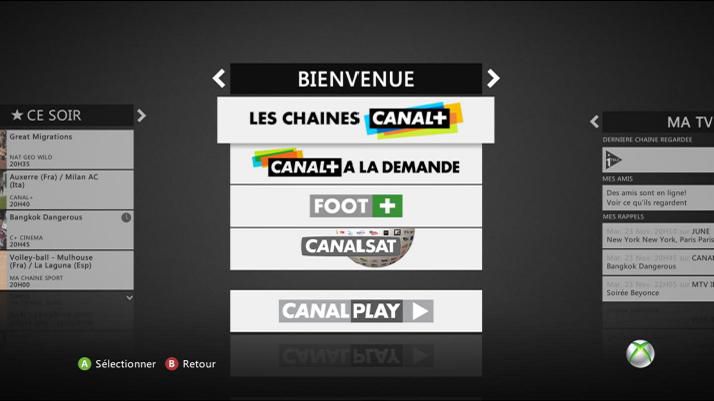 Canal + Xbox 360