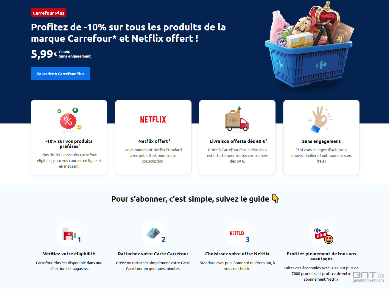 Un Forfait Netflix Offert Dans Un Abonnement Carrefour 