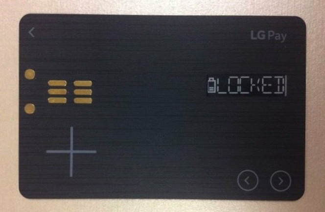Carte bancaire LG Pay