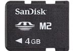 Carte Memory Stick Micro 4Go SanDisk