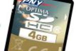 Carte SDHC PNY Optima 4Go Classe 6