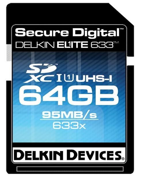 Carte SDXC Delkin Elite 633 64 Go