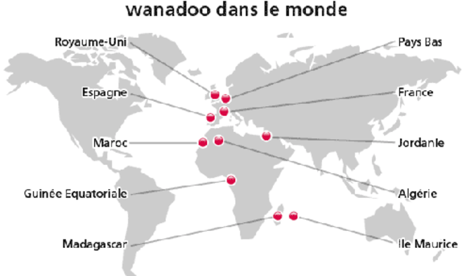 Carte Wanadoo monde