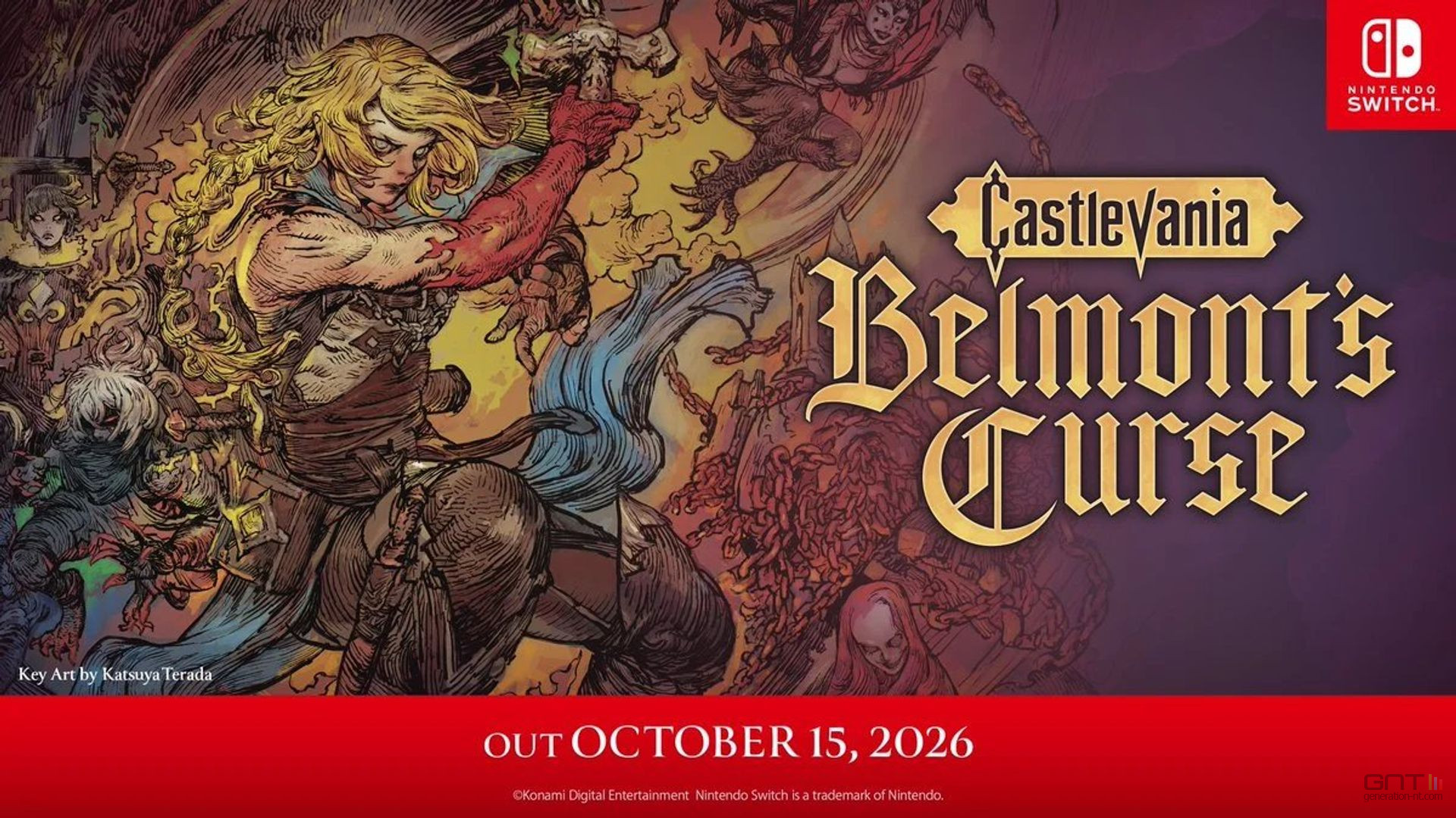 La Switch aura droit à Castlevania: Belmont's Curse dès le 15 octobre 2026