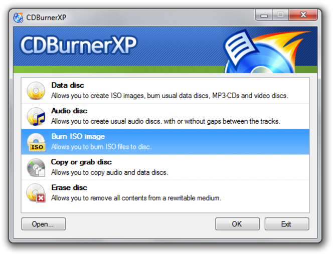 CDBurnerXP Pro screen1