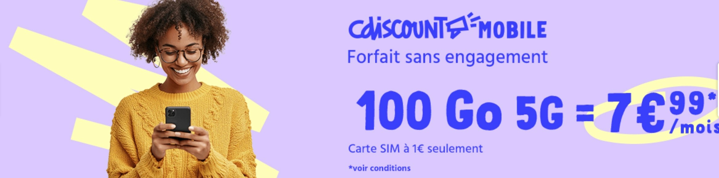 Cdiscount Mobile 100 Go 5G