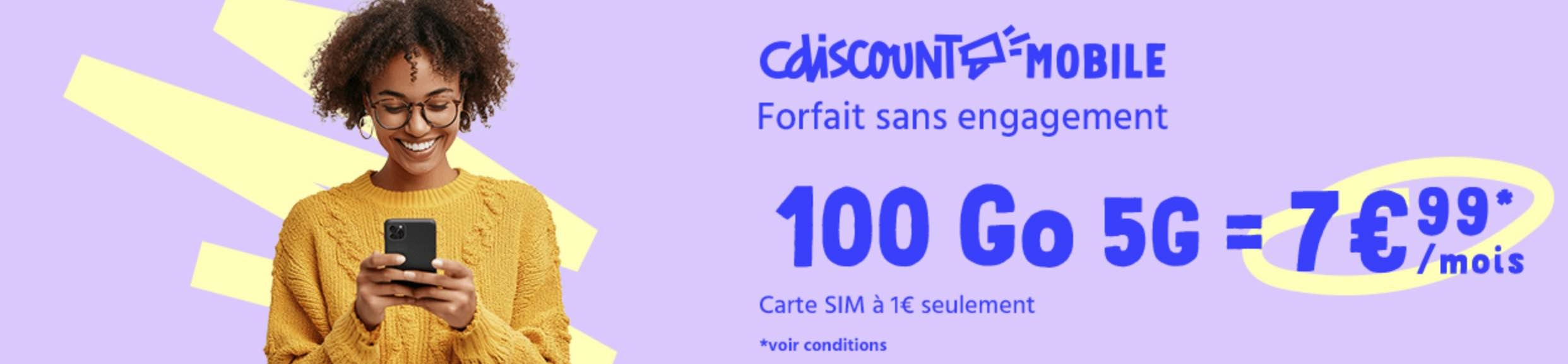 Cdiscount Mobile 100 Go 5G