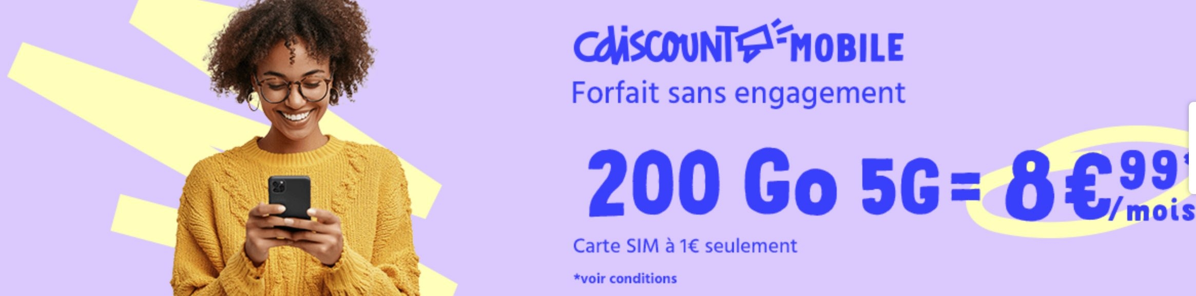 Cdiscount Mobile 200 Go 5G