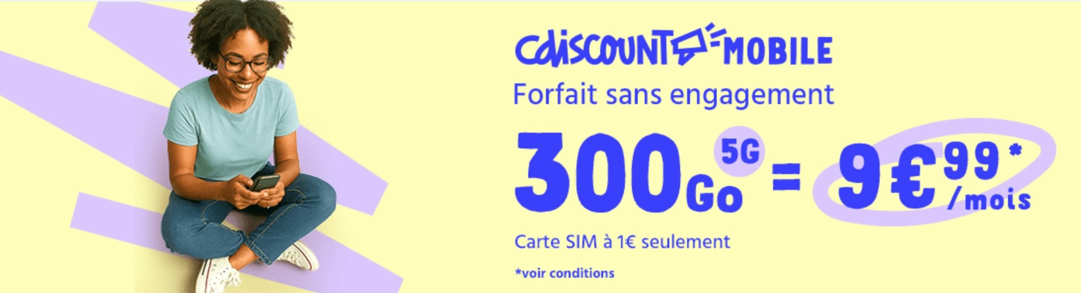 Cdiscount Mobile 300 Go 5G
