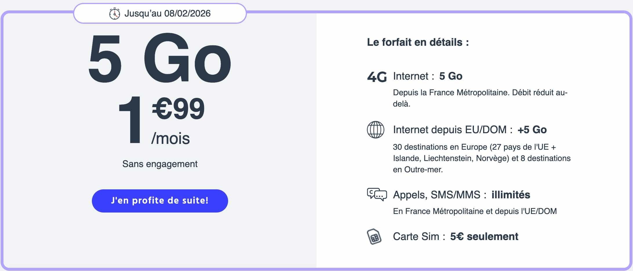 Cdiscount Mobile 5 Go