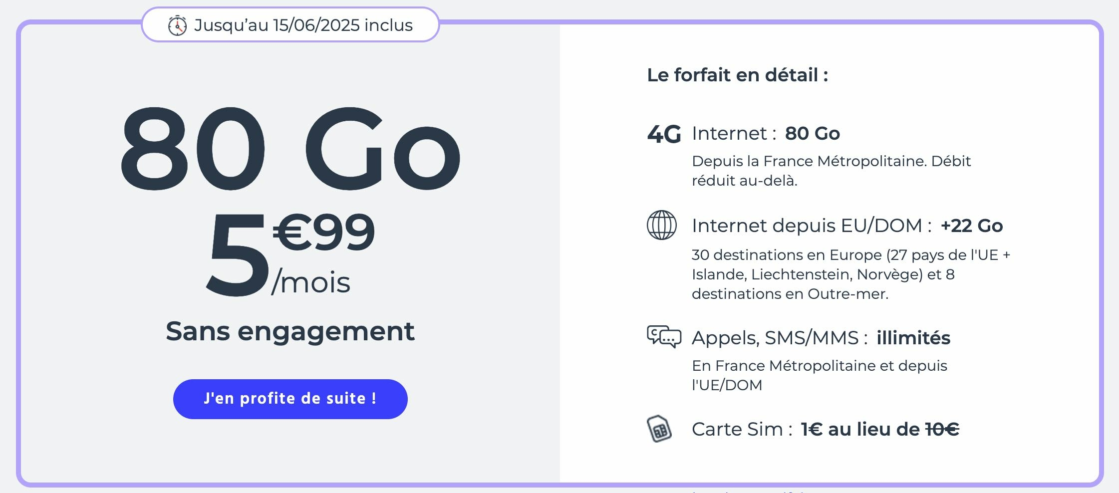 Cdiscount Mobile 80 Go
