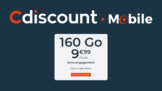Cdiscount Mobile : un forfait 160 Go avec 5G incluse à 9,99 €/mois !
