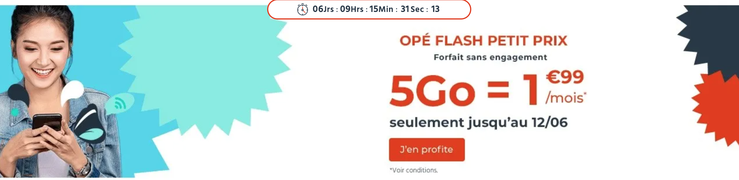 Cdiscount Mobile ope? flash forfait 5go
