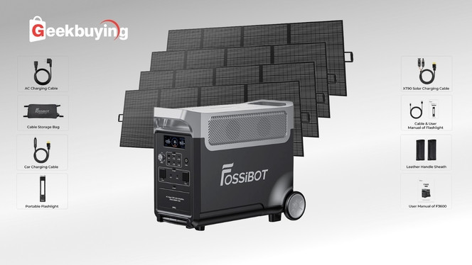 Centrale electrique portable FOSSiBOT F3600