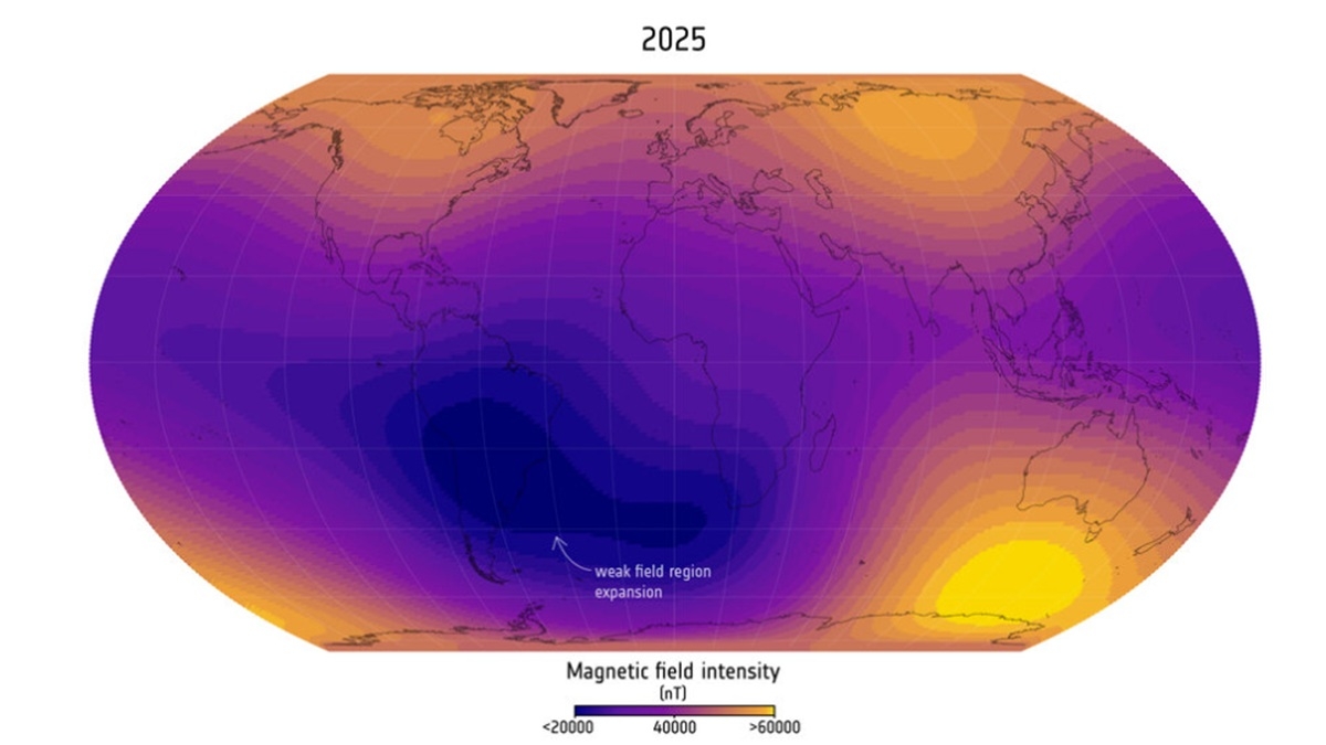 champ magnetique terre 2025