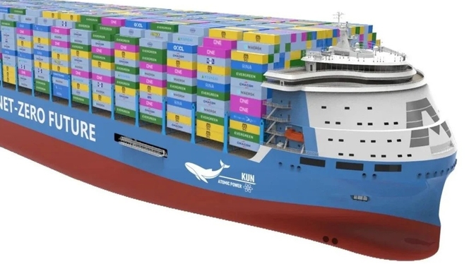 chine navire container reacteur nucleaire thorium