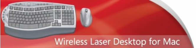 Clavier Microsoft Wireless Laser Desktop for Mac