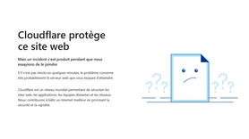 Panne mondiale de Cloudflare : de nombreux sites web inaccessibles