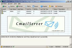 Cmail Server screen1
