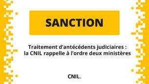 Deux ministères sanctionnés par la Cnil