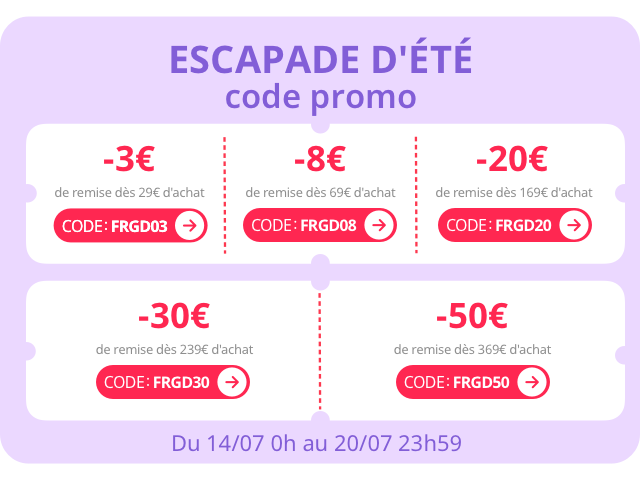 codes promos escapade d'e?te? AliExpress