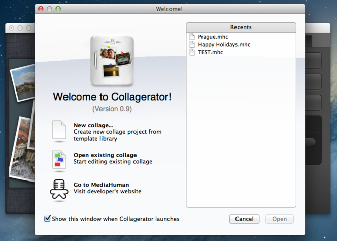 Collagerator screen