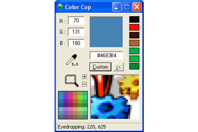 Color Cop screen