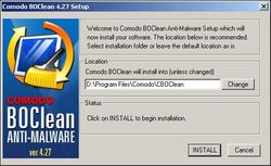 Comodo BOClean Anti-Malware screen2
