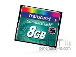 Compact flash transcend 8 go ultra speed small