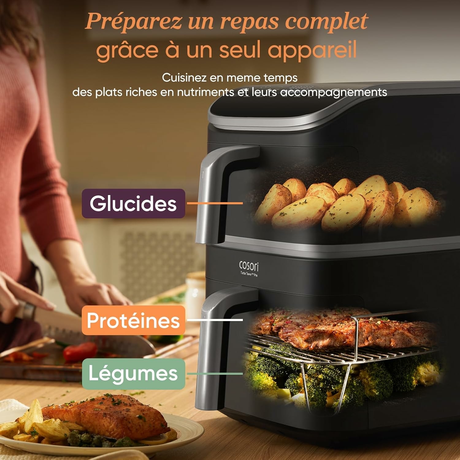 Cosori Turbo Tower Pro Double Stack