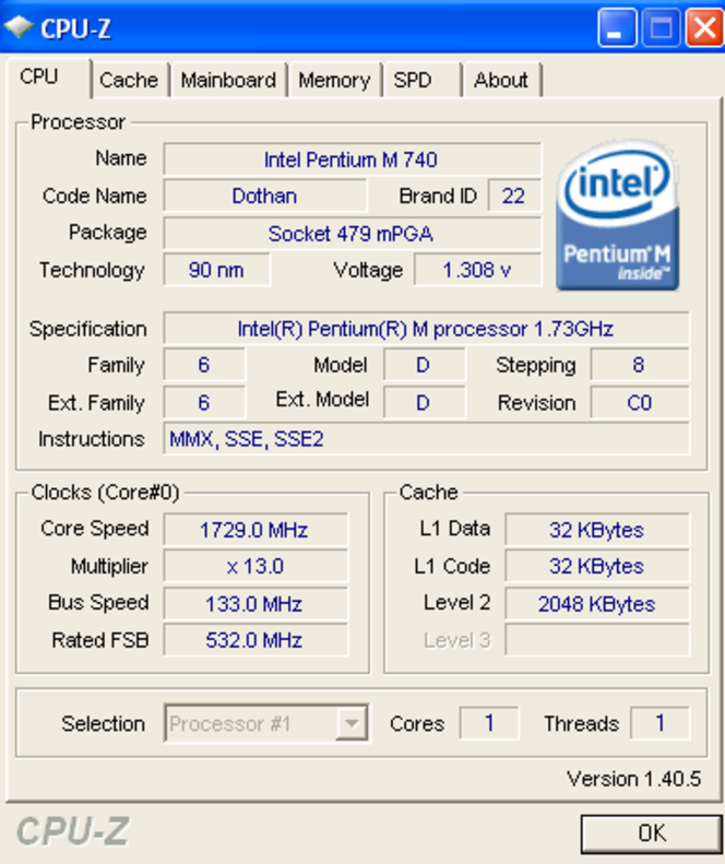 CPU-Z 1.40.5