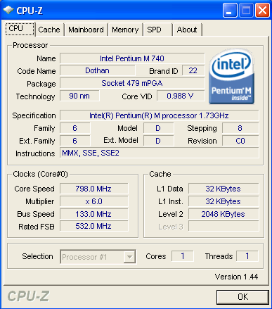 CPU Z 1.44