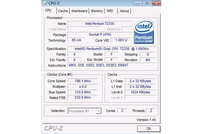 CPU-Z 1.45