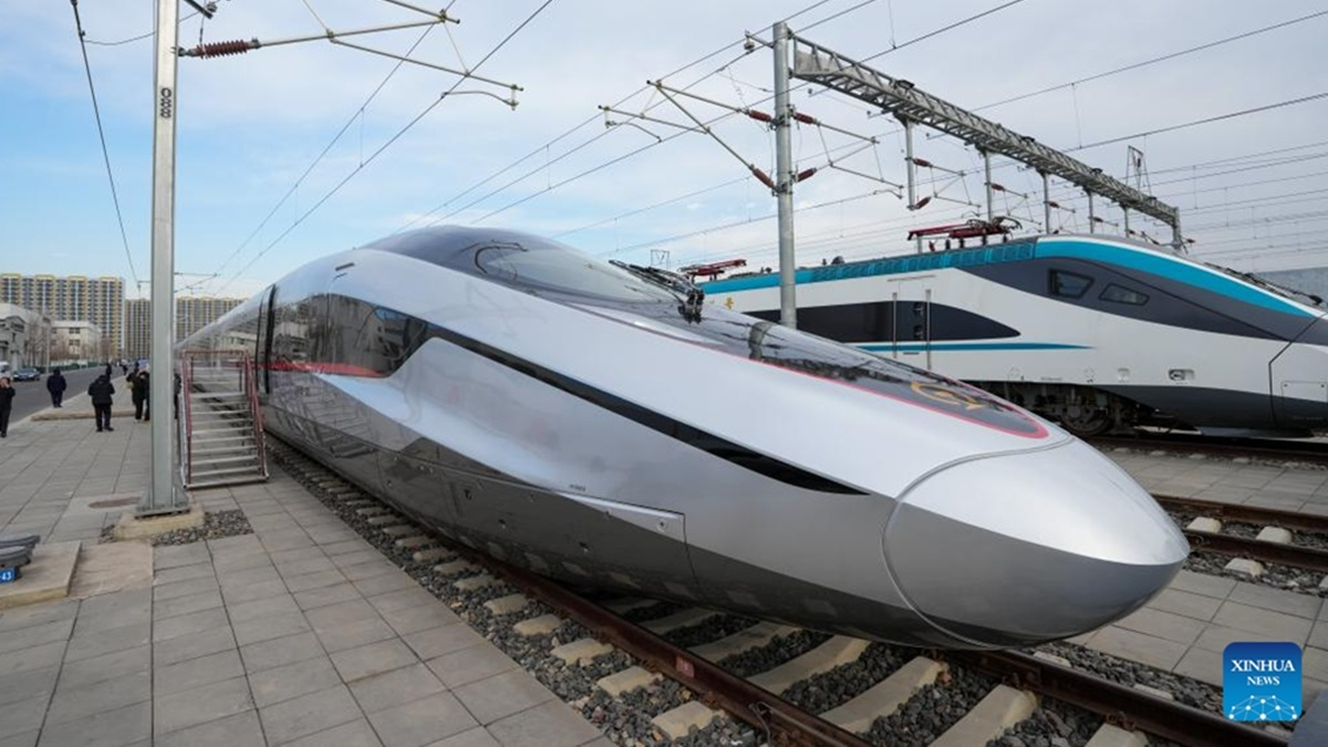 CR450 La Chine D voile Le Train Grande Vitesse Le Plus Rapide Sur Rail CR450 La Chine D voile Le Train Grande Vitesse Le Plus Rapide Sur Rail